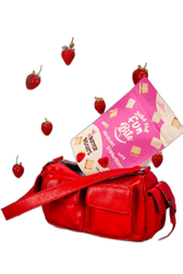Just the Fun Bite Strawberry White Chocolate Covered Mini Butter Biscuits