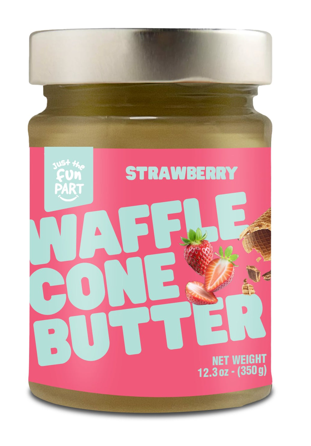 Strawberry Waffle Cone Butter jar