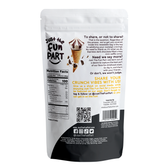 Espresso Dark Chocolate Waffle Cones — back of bag with nutrition facts, ingredients and allergens