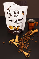 Espresso Dark Chocolate Waffle Cones — lifestyle photo