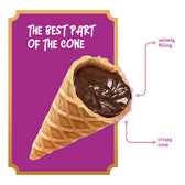 Just the Fun Part Dubai Style Cones - Milk Chocolate & Strawberry Cream with Crispy Kadaifi