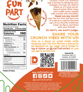 Peanut Butter Milk Chocolate Waffle Cones — back of bag with nutrition facts, ingredients and allergens