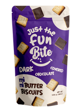 Just the Fun Bite Dark Chocolate Covered Mini Butter Biscuits