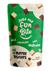 Just the Fun Bite Hazelnut Milk Chocolate Covered Mini Butter Biscuits