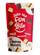 Just the Fun Bite Milk Chocolate Covered Mini Butter Biscuits