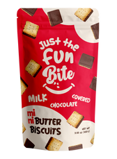 Just the Fun Bite Milk Chocolate Covered Mini Butter Biscuits