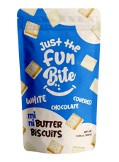 Just the Fun Bite White Chocolate Covered Mini Butter Biscuits
