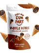 Just the Fun Part Waffle Cones filled with Milk Chocolate