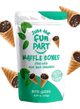 Just the Fun Part Waffle Cones filled with Mint Dark Chocolate