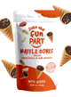 Just the Fun Part Waffle Cones filled with Peanut Butter & Milk Chocolate