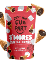 Just the Fun Part Waffle Cones filled with Marshmallow & Milk Chocolate