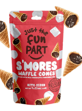 Just the Fun Part Waffle Cones filled with Marshmallow & Milk Chocolate