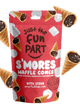 Just the Fun Part Waffle Cones filled with Marshmallow & Milk Chocolate
