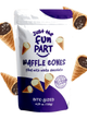 Just the Fun Part Waffle Cones filled with White Chocolate