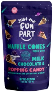Milk chocolate & popping candy pouch