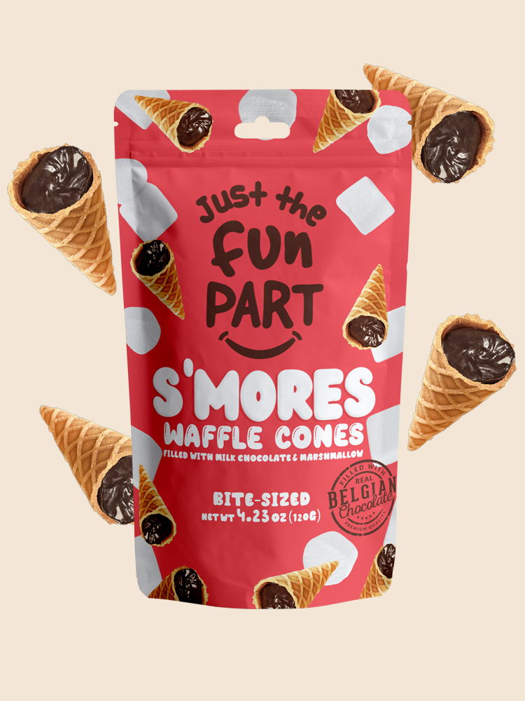 Just the Fun Part S'mores Mini Waffle Cones, 4.23 oz - Kroger